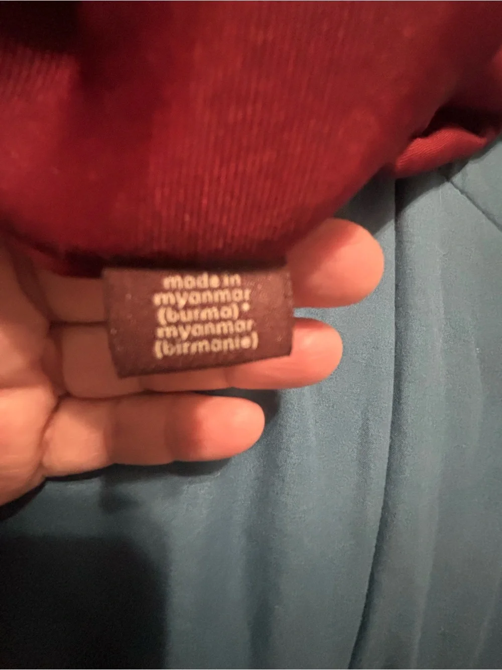 Coach Metallic Burgundy Zip-Front Tote